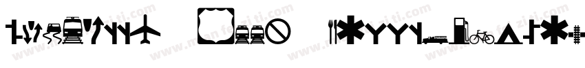 Roadgeek 2005 Mittelschrift Regular字体转换